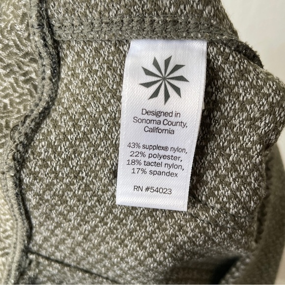 Athleta Delancey Herringbone Green Tight Leggings - Picture 7 of 8